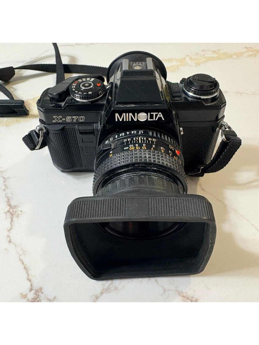 Minolta X-570 35mm Film Camera with 50mm f/1.7 Lens Needs Repair